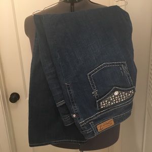Seven 7 jeans bling pockets size 24W bootcut